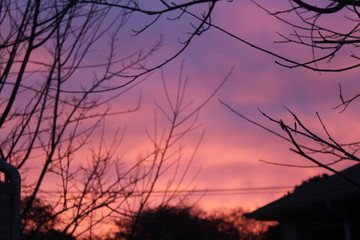 Fototapeta premium Winter Ombre sky