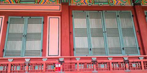 Beautiful roof and ornaments in Korean Palace