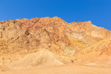 Fototapeta na wymiar View of the Desert Hills from Artist Drive, California, USA.