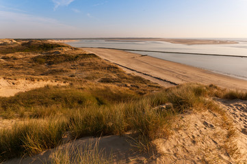 La Baie d'Authie, depuis les hauteurs des dunes