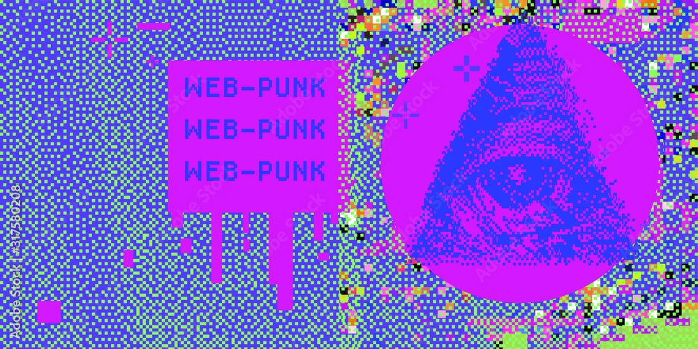 Poster all seeing eye symbol made in pixel art technique. the eye of providence occult illustration in webp