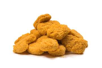 Nuggets isolated on a white background.