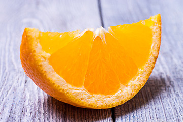 Ripe Juicy Orange Wedge