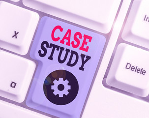 Text sign showing Case Study. Business photo text analysis and a specific research design for...