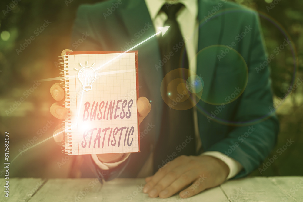 Poster text sign showing business statistic. business photo text science of accurate and very quick decisio