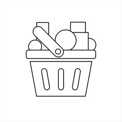 basket icon, vector best flat icon