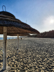 Plaża nad Morzem Bałtyckim. Sopot, Polska. Europa - obrazy, fototapety, plakaty