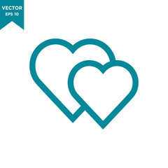 heart icon in trendy flat style