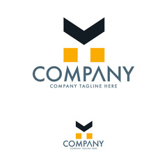 Logo. Initial M logo design inspiration. Initial K logo design inspiration.