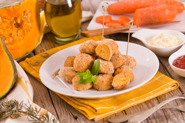 Pumpkin chicken meatballs.