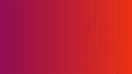 Polygon circle figures in red vector gradient background