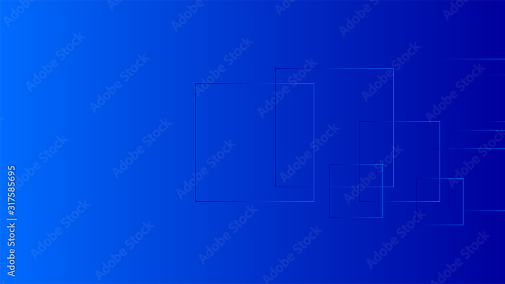 Aufkleber polygon square figures in blue vector gradient background
