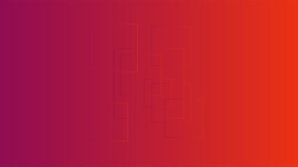 Polygon circle figures in red vector gradient background