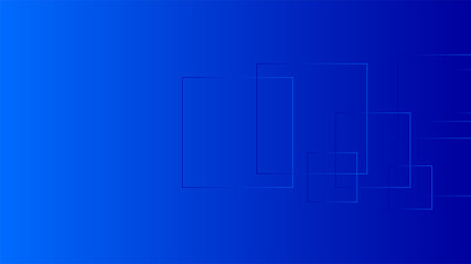 Polygon square figures in blue vector gradient background