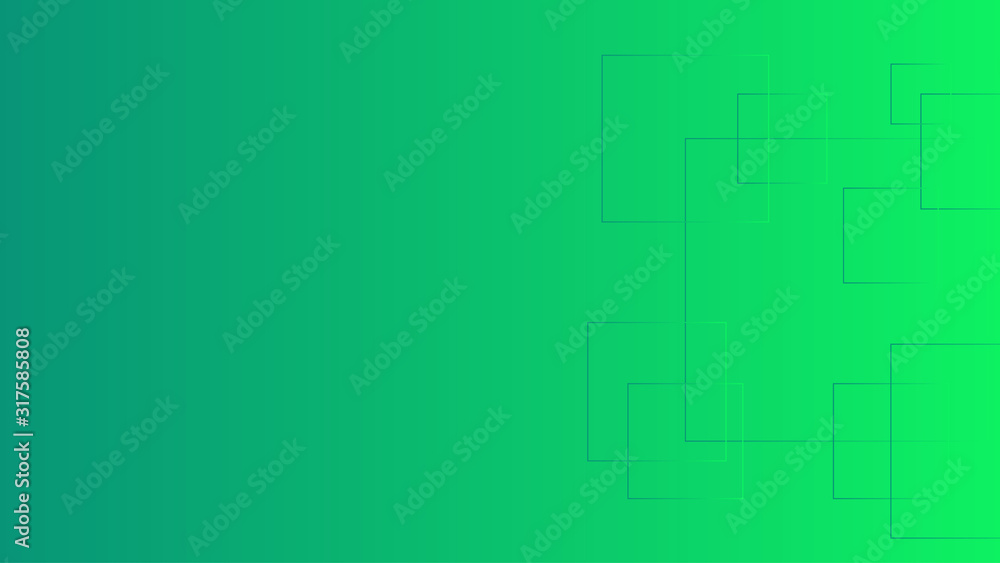 Aufkleber polygon circle figures in green vector gradient background