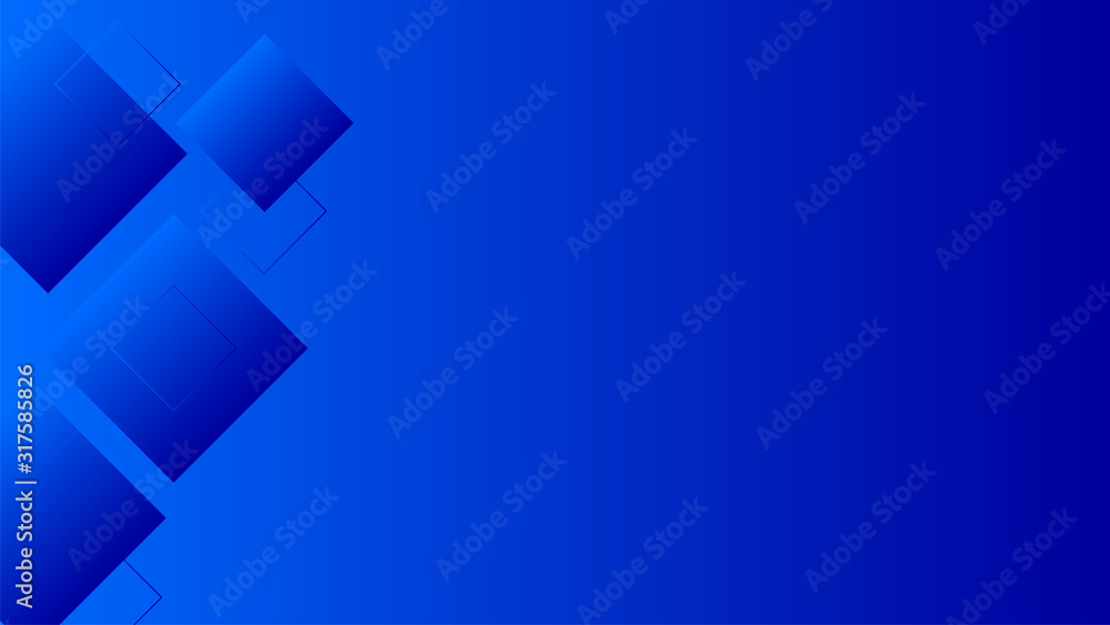 Aufkleber polygon square figures in blue vector gradient background