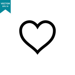 heart icon in trendy flat style