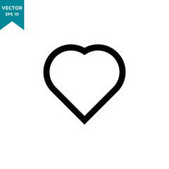 heart icon in trendy flat style