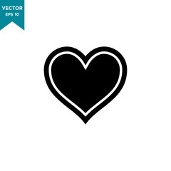 heart icon in trendy flat style