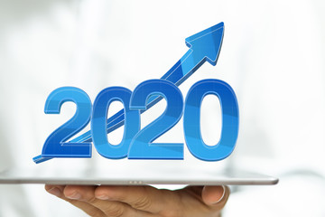 year 2020 business solution concept