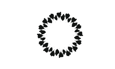 Heart flower crown texture