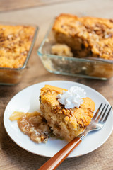 Caramel Apple Self-Saucing Pudding