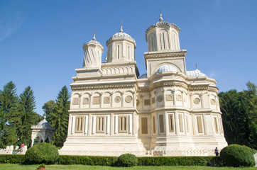 Fototapeta na wymiar Cathedral of Curtea de Arges Monastery in Romania