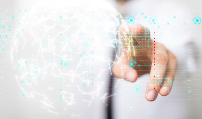 Software, web development, programming concept. Abstract Programming