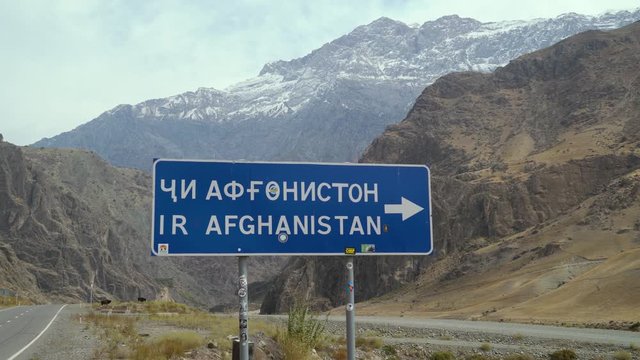 road sign pointer to afghanistan