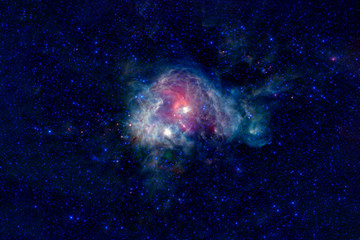 A large nebula in deep space. Elements of this image were furnished by NASA.