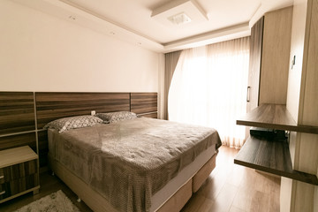 interior of a modern decorated bedroom