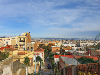Naklejka premium Aerial view of Barcelona