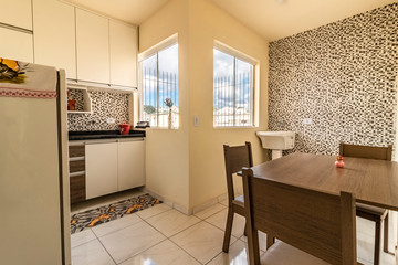 interior of modern kitchen