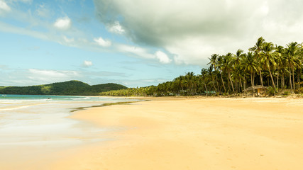 Beast beaches of Philippines: Vast sandy paradise Nacpan beach, El Nido, Palawan