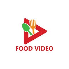 Food Video Logo Template Design