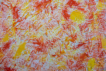 Yellow and red paint texture