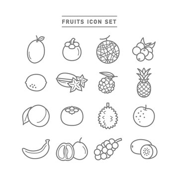FRUITS ICON SET