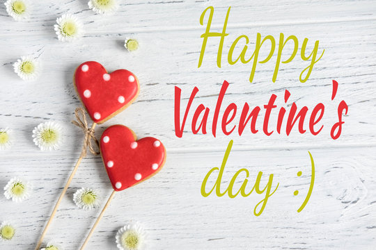 Greeting Valentine card. Postcard Happy Valentine's Day for mailing, blog posting, printing and promotions. Cover templates for notepad