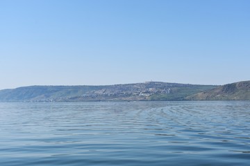 View of the Sea of Galilee, Israel.