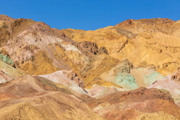 Death Valley National Park, Artist Palette, colorful rocks, California, USA.