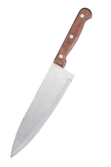 Old kitchen knife with wooden handle
