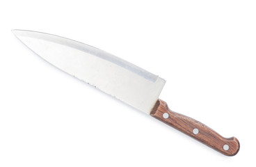 Old kitchen knife with wooden handle