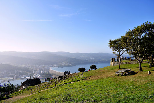 San Roque viewpoint in Viveiro, Viveros, Lugo. Galicia. Spain. Europe. September 28, 2019