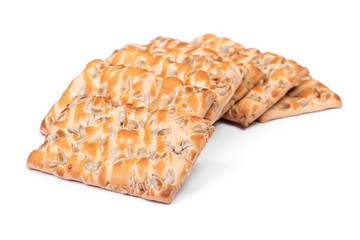 Group of cookies with peeled sunflower seeds
