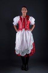 Slovak folklore. Slovak folk dancer.