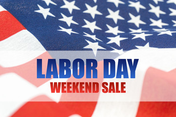 Fototapeta na wymiar USA Labor Day Weekend Sale