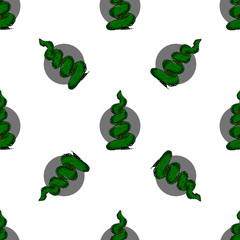 Creative seamless background with modern garden plant. Free hand drawing.