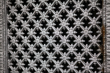 close up image of cast iron ornament