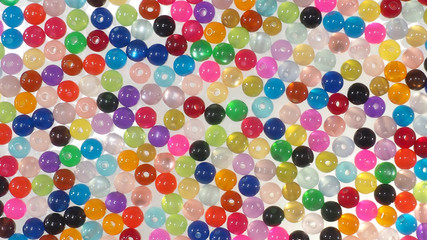Fototapeta na wymiar Colorful beads on a white background