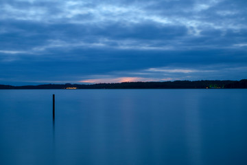 lake and blue sky